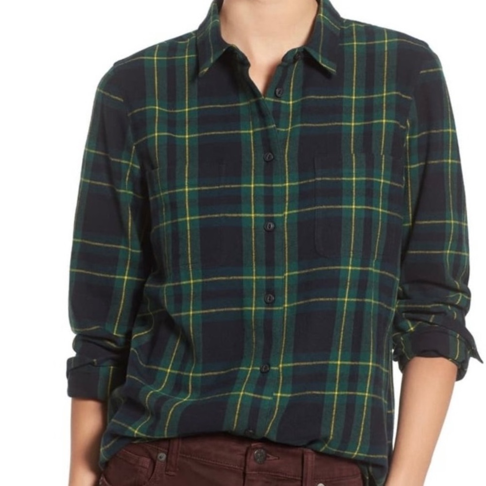 Madewell Ex Boyfriend Barlow Plaid Shirt